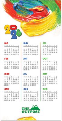 Colorful Creation Calendar Card