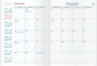 Planner Refills & Envelopes: Refill Monthly 7X9 7/8 Planner