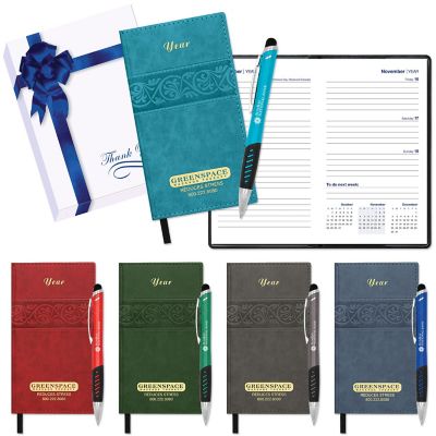 Custom Montabella Journal Presidential Pen Gift Set - Office Depot