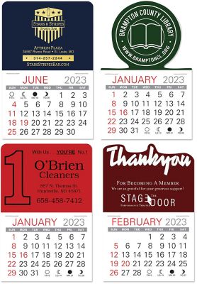 Custom Value Stick Calendar - Thank You