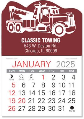 Wrecker Tow Truck Stick Calendar I Cordial Greetings