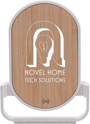 Real Estate: Qi® Certified Bamboo Phone Charger Stand