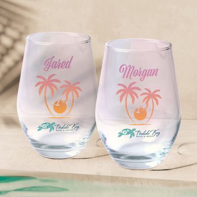 Promo on Demand: POD Full Color Stemless Wine Glass 11.5 oz