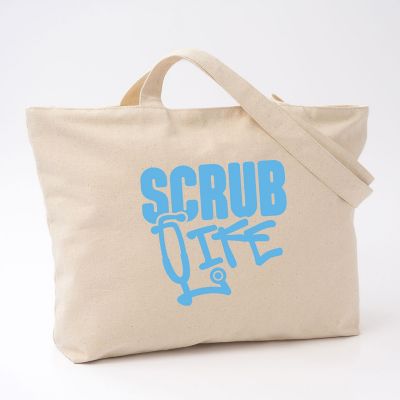 Healthcare: Zippered Cotton Canvas Tote 12 oz