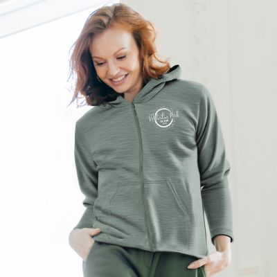 Travel & Destination Apparel: Light Weight Full Zip Hooded Jersey - Screen
