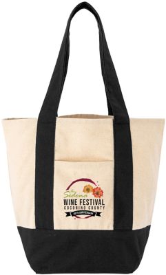 Saratoga Bags: Full Colour Saratoga Mini Cotton Canvas Tote