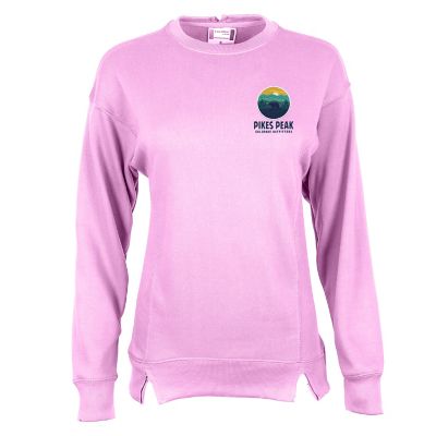 Ladies' French Terry Oversized Crew - Embroidery