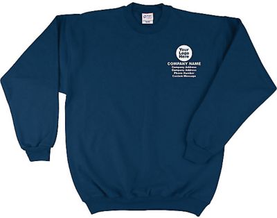 Screen Printed Sweatshirts: Screen Printed 50/50 Crewneck Sweatshirt