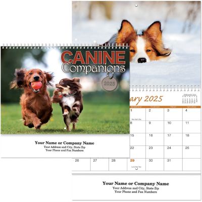 Wall Calendars: Canine Companions Spiral Wall Calen
