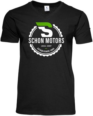 Full Colour Solutions: Full Colour Mens 100% Cotton V-Neck T-Shirt