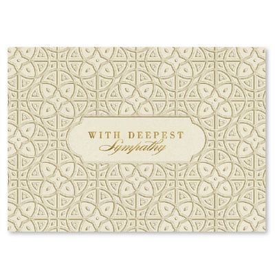 Presentation: Deepest Sympathy Greeting Card