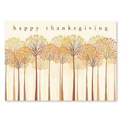 Presentation: Thankful Trees Thanksgiving Card