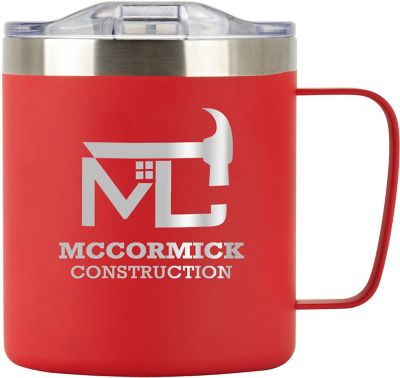 Construction: Cafe-To-Go Stainless Steel Coffee Mug 12 oz
