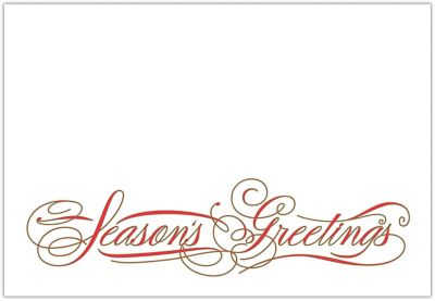 Planner Packaging: Seasons Greeting Pocket Calendar Mail Envelope