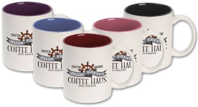 Full Colour Ceramic Colour Accent Mug 11 oz