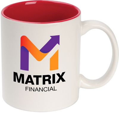 Financial: Full Colour Ceramic Colour Accent Mug 11 oz
