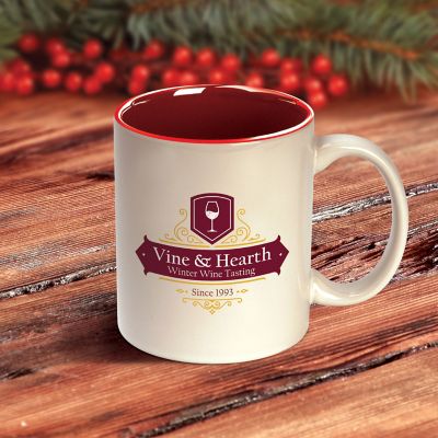 Gift Giving: Full Colour Ceramic Colour Accent Mug 11 oz