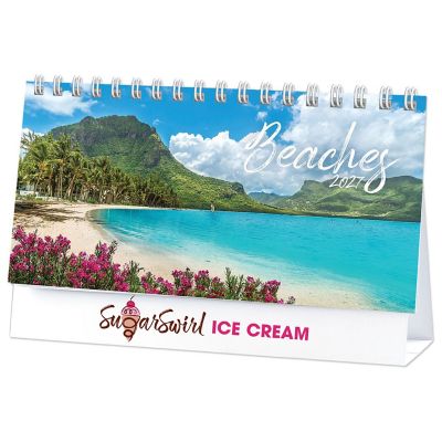 Hospitality: Full Colour Beaches Desk Calendar