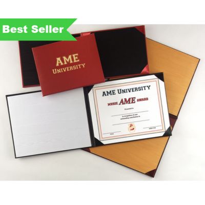 Presentation Collection: Leathergrain Padded Diploma Cover 5 x 7"