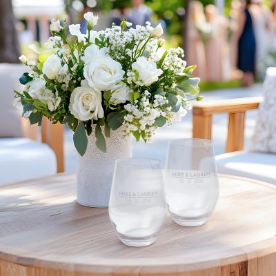 Promo on Demand: POD Etched Stemless Wine Glass 11.5 Oz.