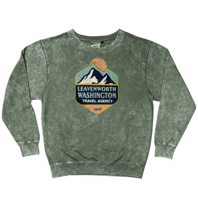 Apparel: Acid Washed Crew Neck Sweatshirt - Screen