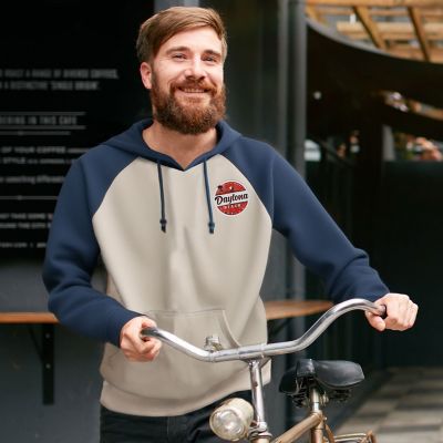 Apparel: Adult Fleece Colorblock Baseball Hoodie - Emb