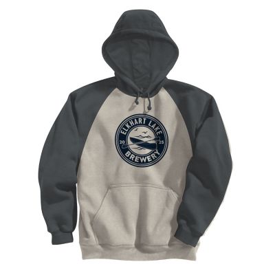 Apparel: Adult Fleece Colorblock Baseball Hoodie-Screen