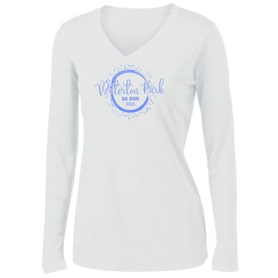 Screen Printed Apparel: Womens Performance Vneck Tshirt