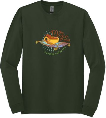 Apparel: Gildan Cotton Long Sleeve T-Shirt Full Color DTG