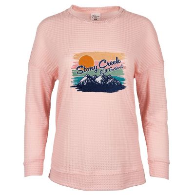 Awareness: Women's Waffle Knit Hi Low Shirt - Embroidered