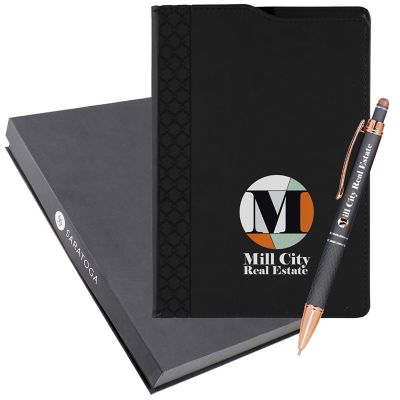 Saratoga Gift Sets: Full Color Montabella Journal & Crossgate Pen