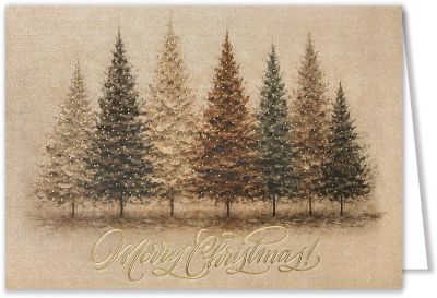 New Products: Sculpted Trees Holiday Card