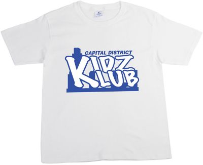 Apparel: Screen Printed Youth 100% Cotton White T-Shirt