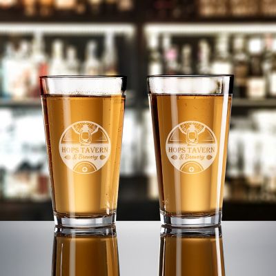 Promo on Demand: POD Etched Pint Glass 16 Oz.