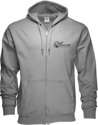 Screen Printed Apparel: Zippered Hoodie - Screen Print