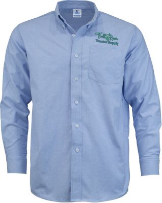 Embroidered Apparel: Men's Long Sleeve Oxford Shirt