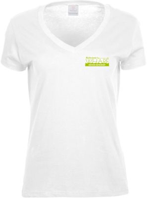 Apparel: Ladies Cotton V-Neck T-Shirt
