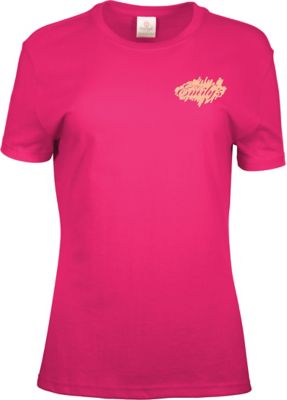 Apparel: Screen Printed Ladies 100% Cotton Colored T-Shirt