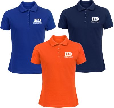 Screen printed hot sale polo shirts