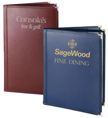 Presentation Collection: Leathergrain Sewn Cover-Single View 5.5 x 8.5"