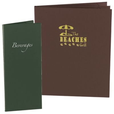 Menus: Soft Touch Cover-Single View 5.5 x 8.5"