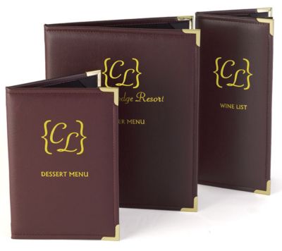 Menus: Tiffany Cover-Single View 5.5 x 8.5"