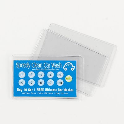 Document Holders: Clear Single Business Card Holder